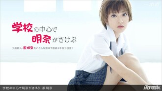 Akina在學校的中心